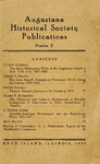 Augustana Historical Society Publications Number 2 by Gustav Andreen, Henry F. Staack, Fritiof Fryxell, Albet F. Schersten, and O. Fritiof Ander