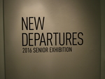 New Departures 2016 : Senior Studio Art + Graphic Design Exhibition by Augustana College, Rock Island Illinois